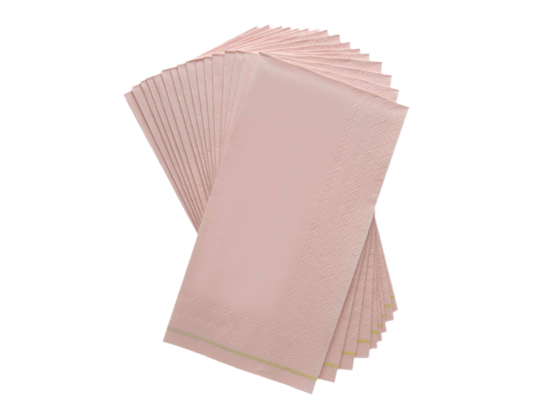 Blush/Gold Dinner Napkins