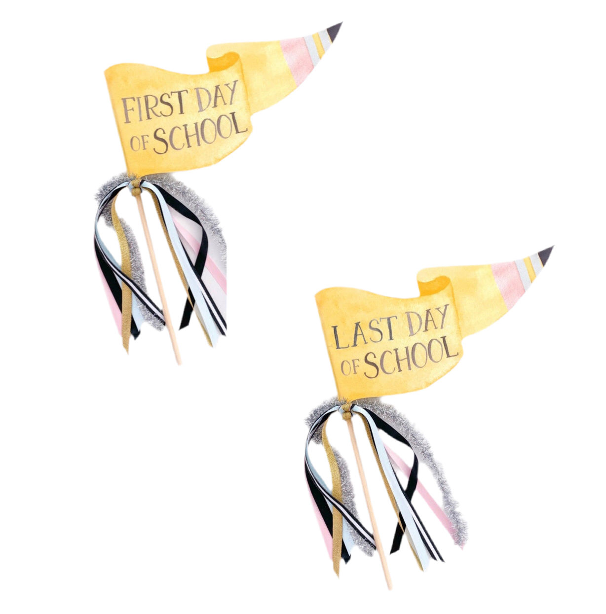 First/Last Day of School Pennant Set