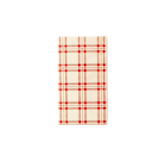 Red Plaid Dinner Napkin