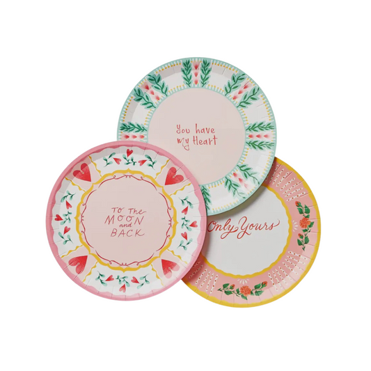 valentines plates