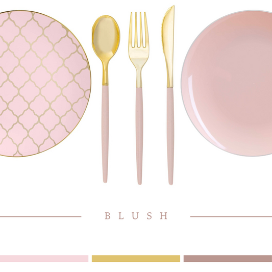 blush and gold party box