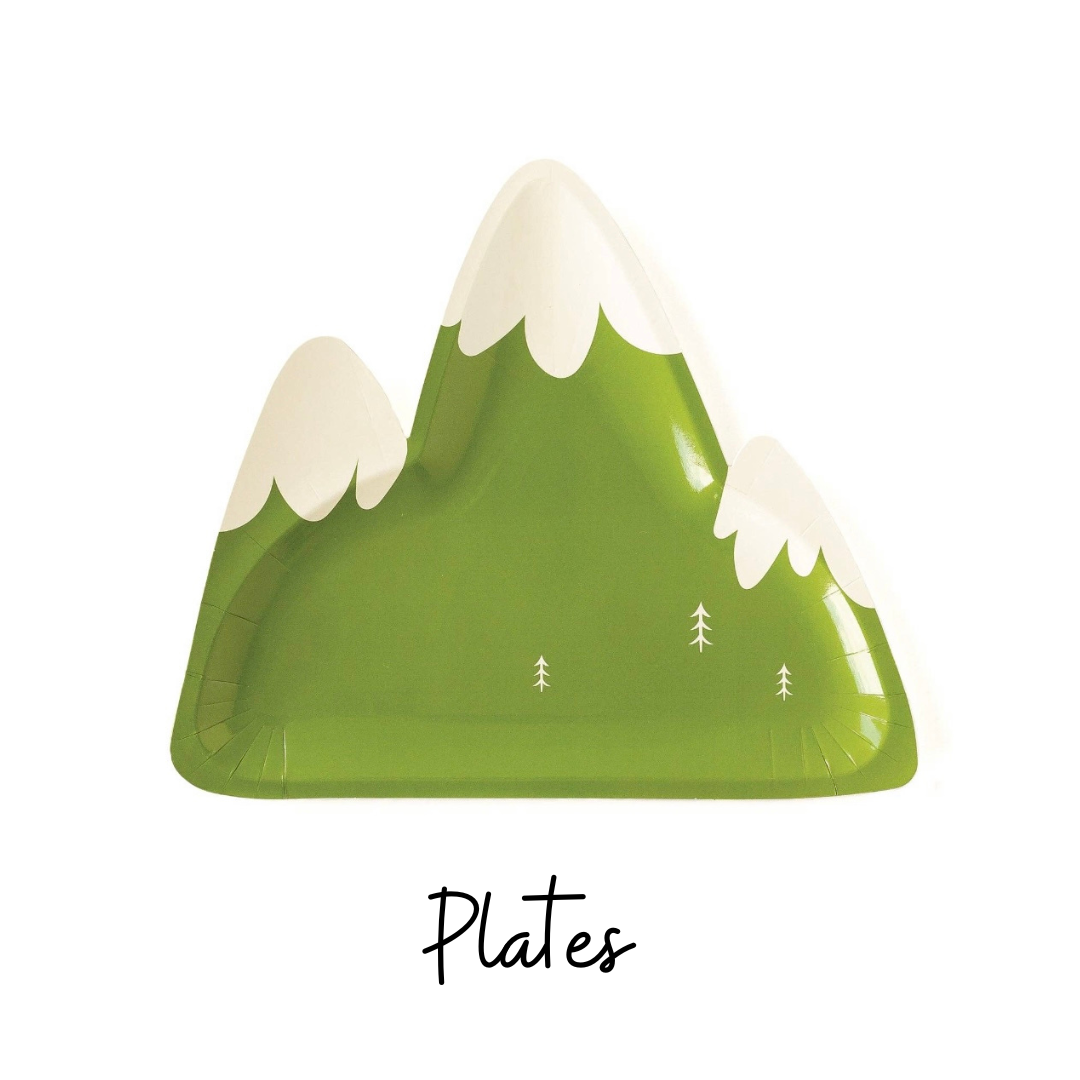 Mountain shaped plate